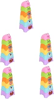 TOYANDONA 5 Conjuntos De Blocos De Brinquedos De Banho Infantis Para Crianças Brinquedos Infantis Empilhamento De Copos De Banho Brinquedos De Empilhamento Infantil Copos De Empilhamento De