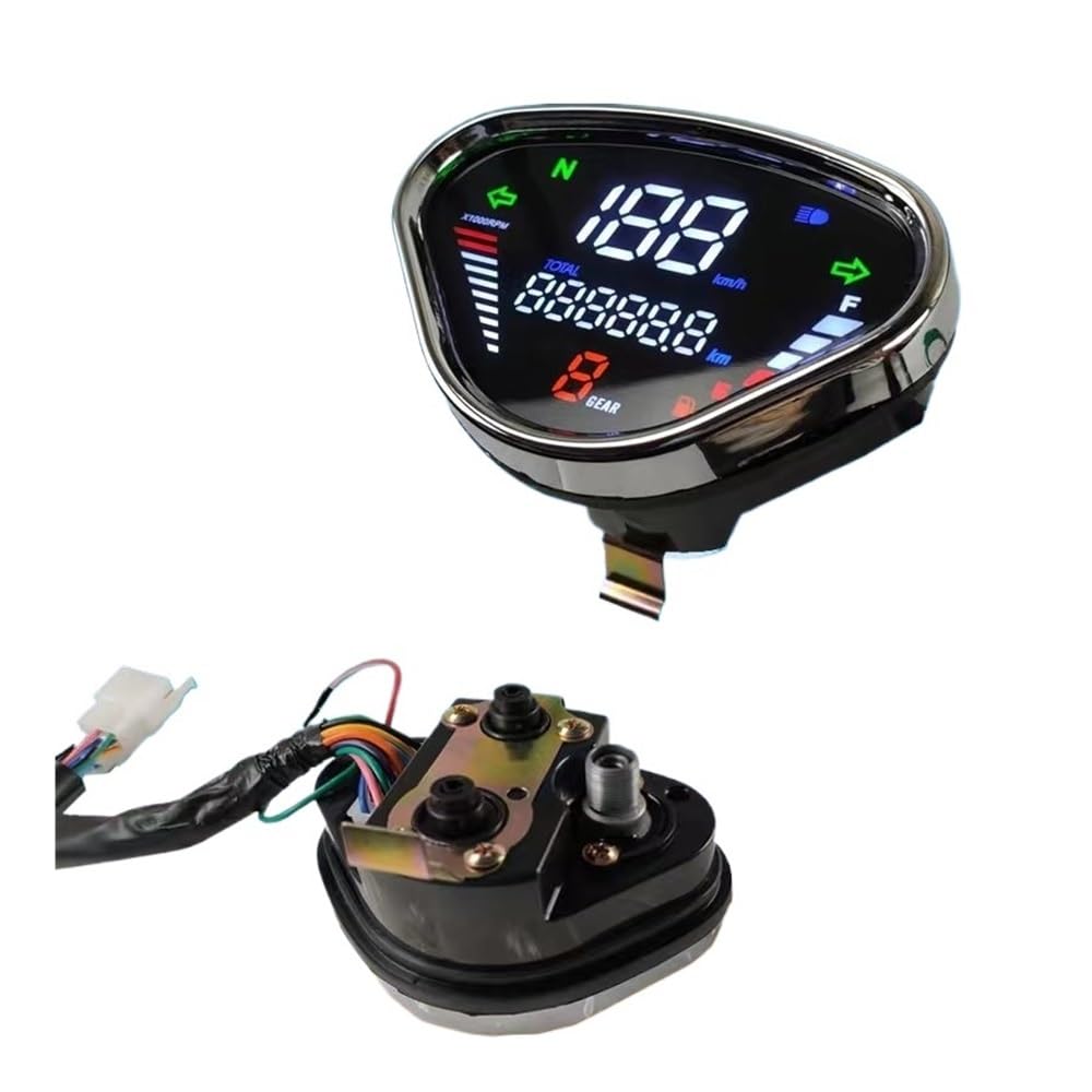 Contachilometri digitale Per DAX 70 CT50 CT70 Per Jialing70 Motociclo CONTACHILOMETRI DIGITALE Contachilometri LED Gruppo strumenti Tempo di guida regolabile