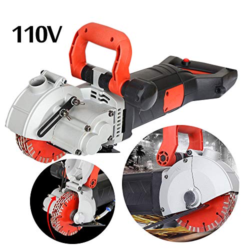 ZXMT 4800W Wall Groove Cutting Machine 110V 40MM Electric Wall Chaser Concrete Cutter Notcher Groover Slotting Machine