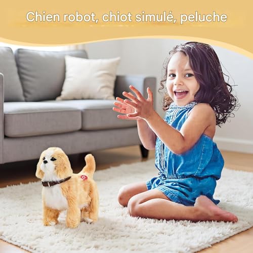 Chien robot intelligent : le doudou réaliste sans contrainte qui marche partout