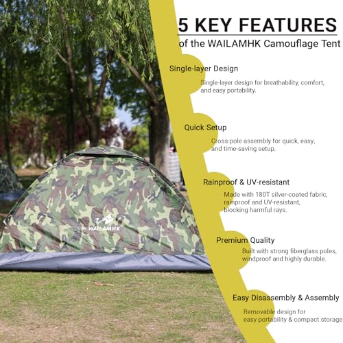 Carpa para camping dome ligera para 2 personas impermeable miniatura 3