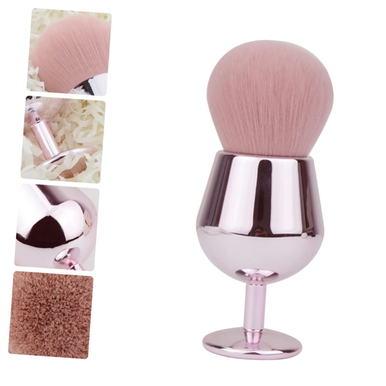 Angoily Dense Fluffy Powder Brush for Women Makeup Brush Blush Brush Foundation Brush Soft Silk Smooth No Shedding for Cosmetics