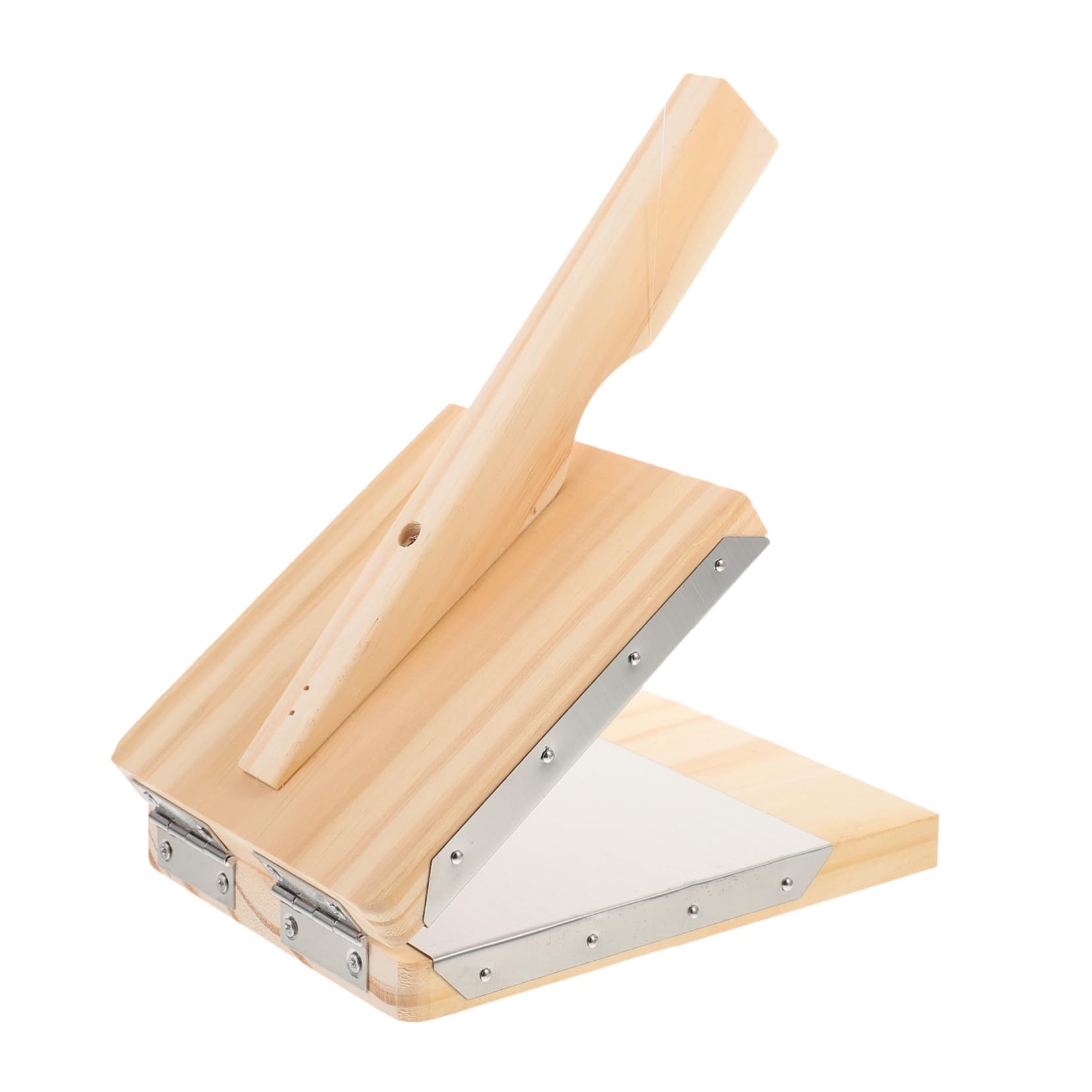 Cabilock Dumpling Skin Mold Wood Dough Pressing Tool Perfect for Restaurant Home Use