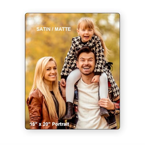 LUMAPIXX, Custom Metal Photo Print, 16" x 20" Portrait, Upload Your Photo, Printed on Satin, (Matte) ChromaLuxe® Aluminum, High Definition, Fade-Resistant, Made in USA, Personalized Wall Art