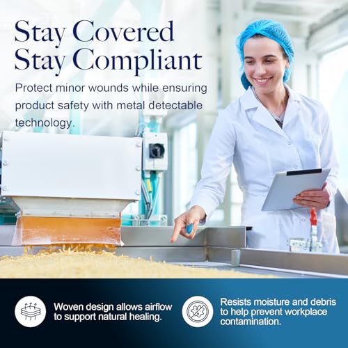 Bandages détectables en métal bleu pour éviter la contamination alimentaire