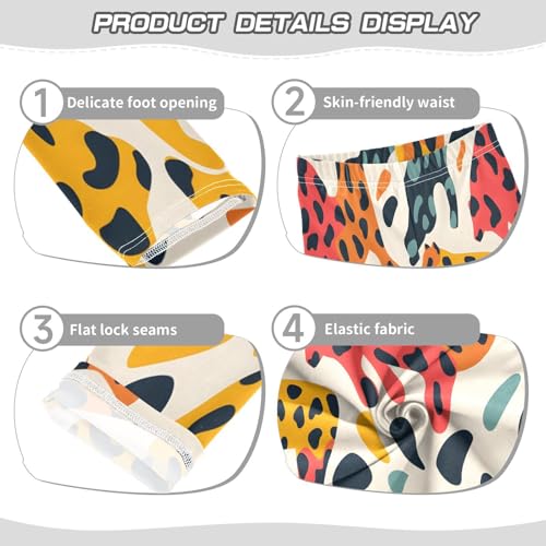 Toddler Girls Leggings Printed Yoga Pants Leggings Leopard Print Wild Animal for Kids3