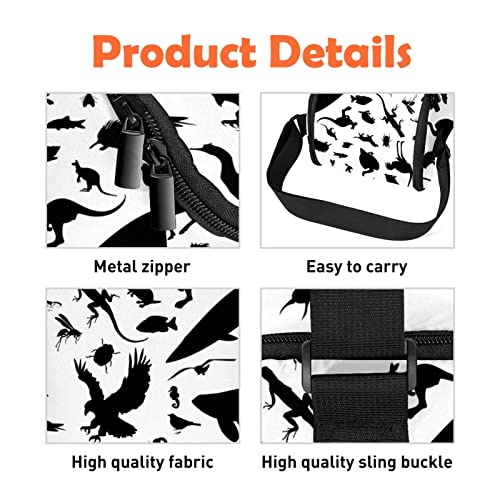 Lonchera Animal-Silhouette-vector-14 unisex para la escuela 6