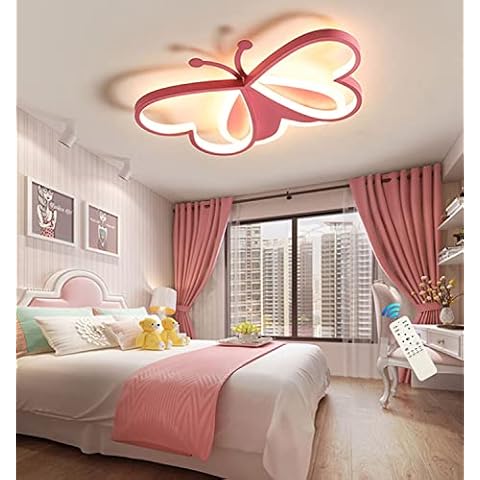 LED Deckenlampe Kinderzimmer Dimmbar Kinderlampe Kreative Deckenleuchte Mädchen Baby Kinder Kinderzimmer Lampen Decke Herz Design 3000K-6000K Cover