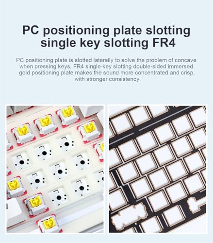 Image of x Aula F99 Pro Wireless Mechanical Keyboard with Knob,Tri-Mode BT5.0 /USB-C /2.4GHz Hot Swappable Keyboard,Pre-lubed Switches,Gasket Structure,RGB Backlit Computer Gaming Keyboards (Side Printed Black)