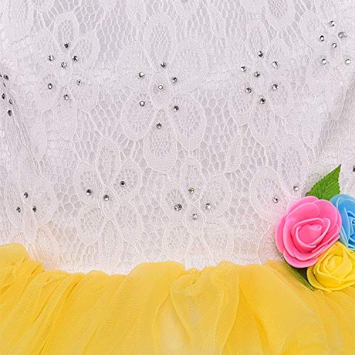 Image of Wish Karo Baby Girls' Knee Length Dress (Fe2637Mltnw 6-12 Months Multicolour 6-12 Months)