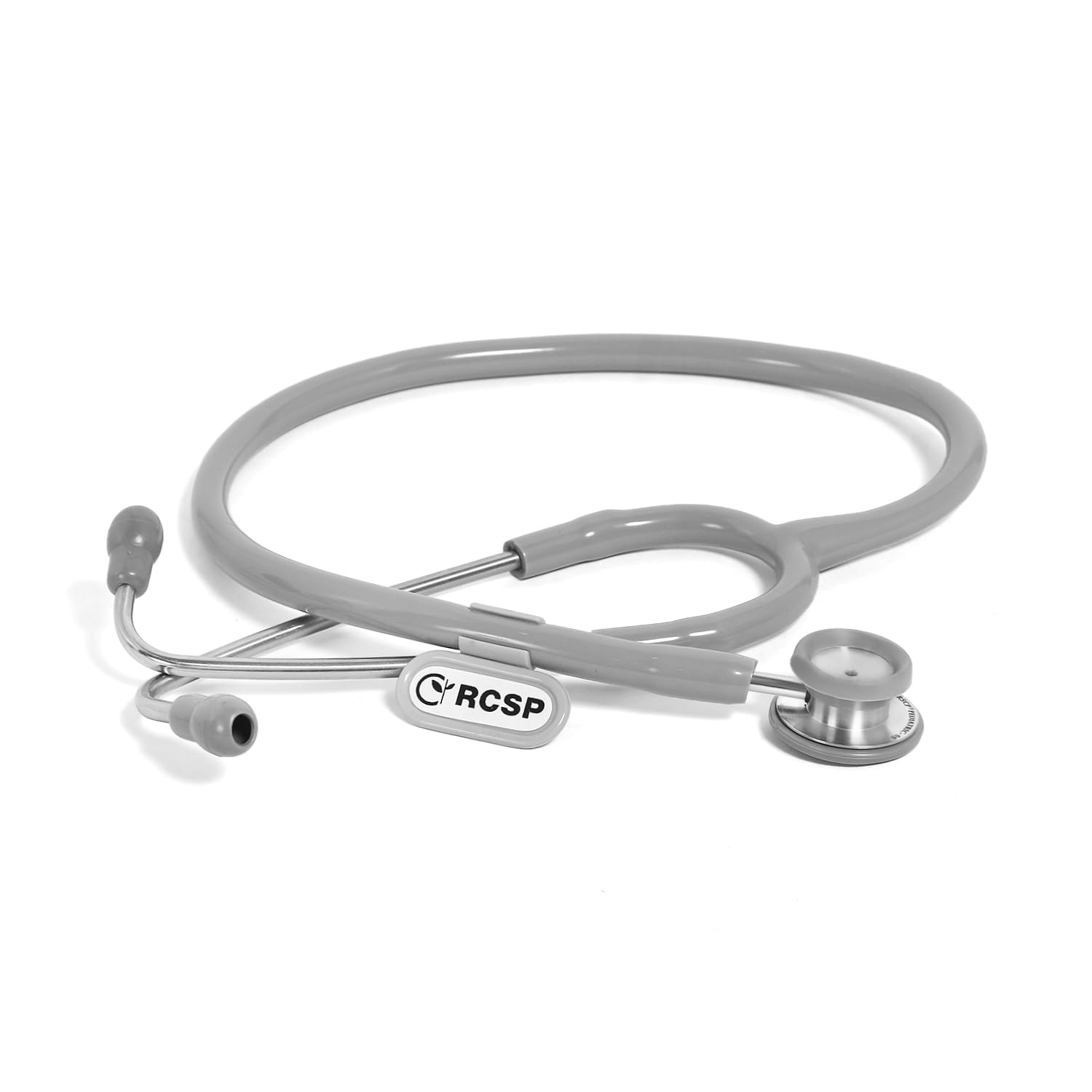 RCSP Stethoscope Pediatric For Doctors And Medical Student Nurses SS Pediatric, light weight Stainless Steel Chest Piece with Flexible Jointless Tube & Soft Sealing Ear Knobs (GREY)