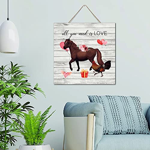 Décoration murale vintage All You Need Is Love pour maison cosy