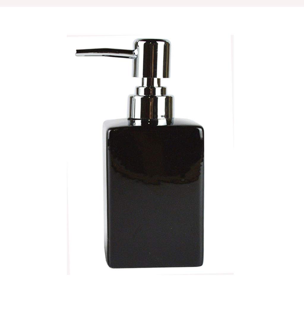 Dispenser di Sapone per Doccia, flacone in Ceramica Fatto a Mano con Pompa per Bagno, lavello da Cucina, Ufficio, Hotel (320 ml) Lozione (Colore: A)