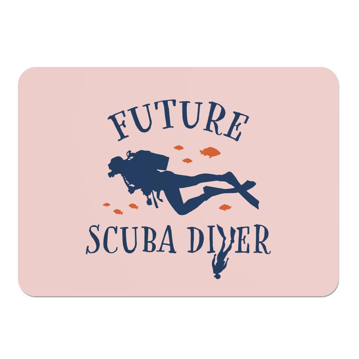 Sets de table antidérapants en liège rose Future Scuba Diver pour protéger votre table