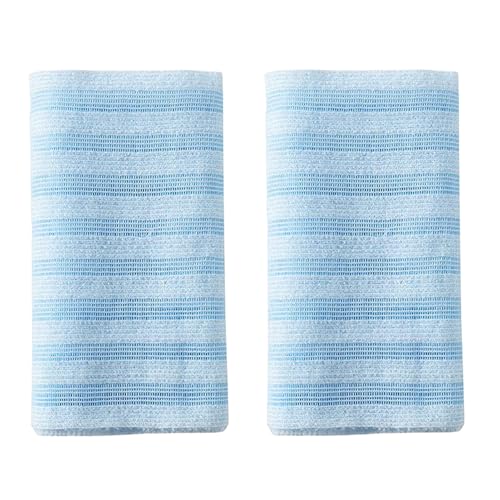 ALCXAZS 2x Exfoliante Toalla de Ducha Antibacteriana Exfoliación Higiénica 25 100cm Estropajo de Ducha para Hombres Poliéster, do