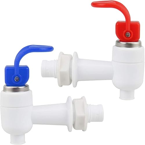 uxcell Grifo de enfriador de agua de colores surtidos dispensador de agua de plástico limpio para el hogar espita se adapta al adaptador caliente