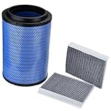 PAGOTORTAUS P606720 Engine air filter (Blue) with P606555 Air Filter Compatible with VNL VN VNM VNX