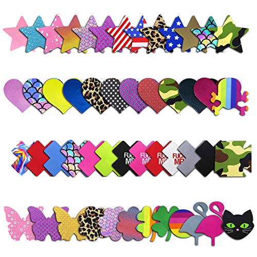 SoJourner Nipplecovers Rave Pasties - Nipple Covers Breast Petals for Women | Disposable Self Adhesive Cover [50 Mega Pack]