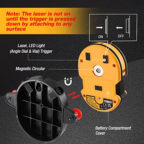 PREXISO Multi Surface Laser Level LED Light Vial, 30Ft Horizontal Vertical Line Laser & PREXISO Laser Level 3 X 360° with Tripod, Rechargeable Cross Line Leveler, Green Line Laser Level Self Leveling