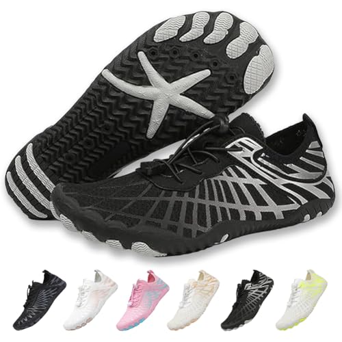 Image of Barefoot Shoes for Women & Men, Grounded Walking Hiking Barefoot Shoes, Wide Toe Box Non-Slip Water Athletic Footwear, Comfortable Vitality Barefoot Footwear, Trail Running Sneakers Unisex
