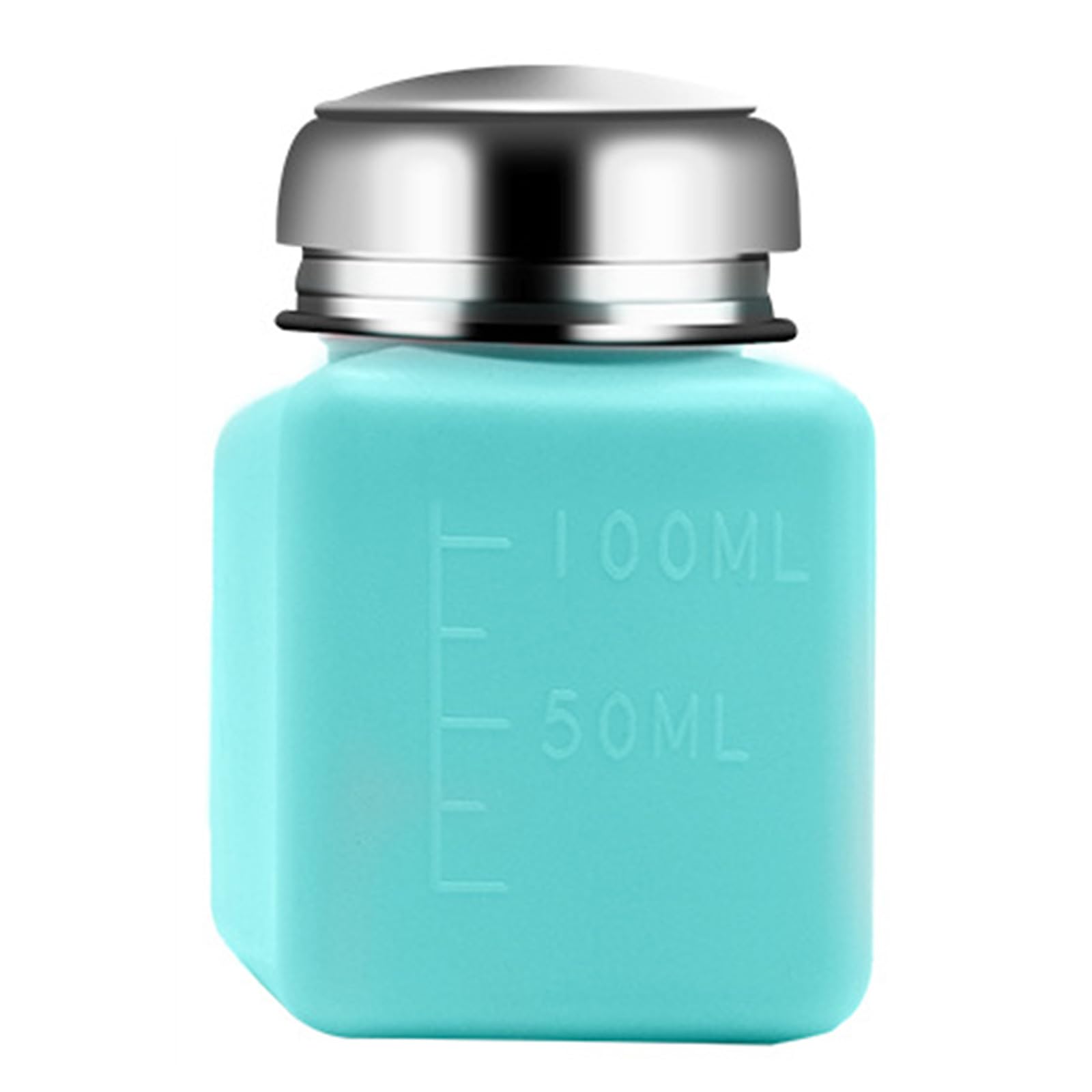 Vdaxvme Blue Solvent Liquid Dispenser 100-250Ml Push Down Liquid Pump Bottle Cosmetic Container Cosmetic Container