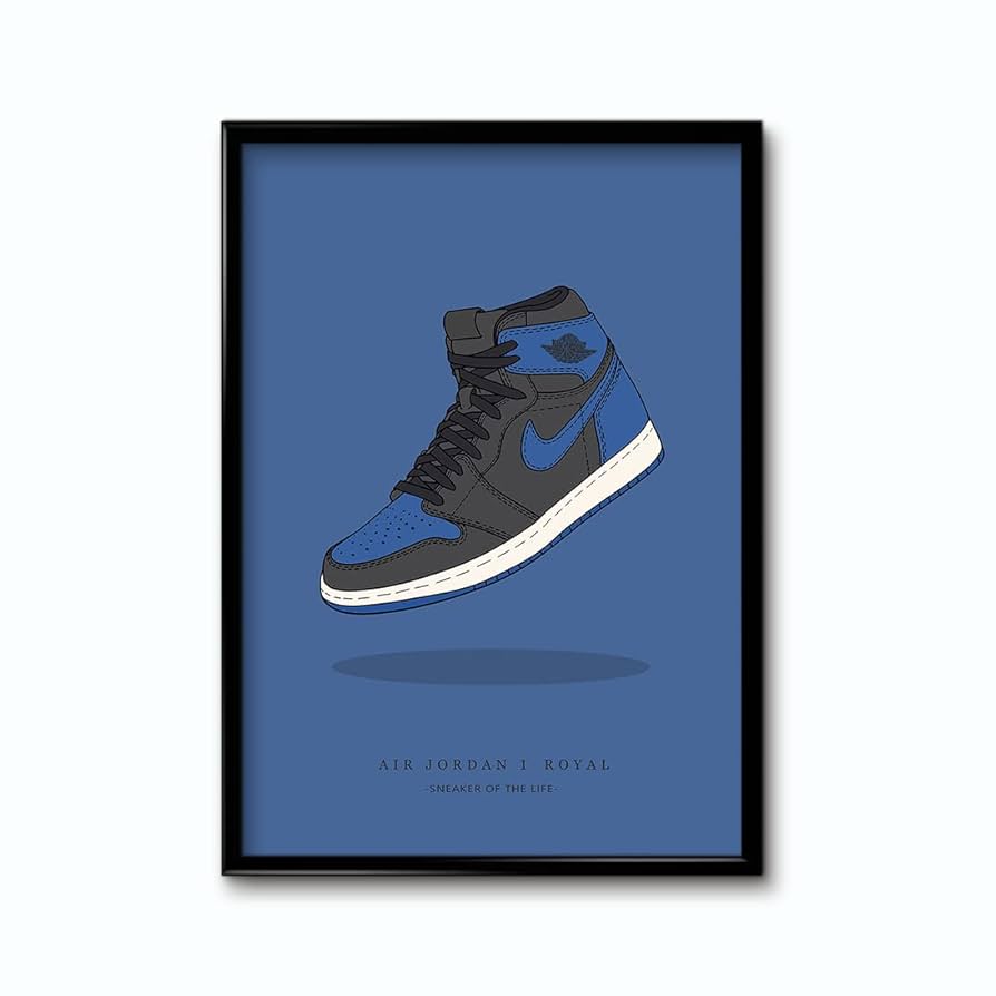 エアジョーダン1 シカゴ kyneバックサイドワークス/スニーカーアートポスター エアジョーダン1 シカゴ kyneバックサイドワークス/スニーカー