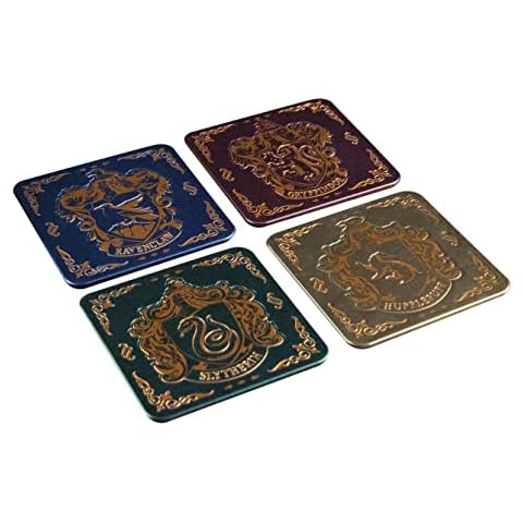 Paladone PP4257HPV2 Harry Potter Untersetzer für Getränke - Hogwarts Wappen Design - Premium Metall Getränkeuntersetzer 1 x 9 x 9 cm Cover