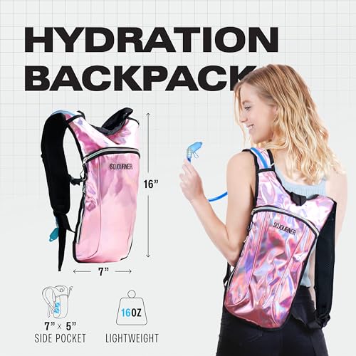 Image of Sojourner Rave Hydration Pack - Hydration Backpack - Hydropack with 2L Bladder - Water Backpack for Festivals, Hiking, Running, Biking and More