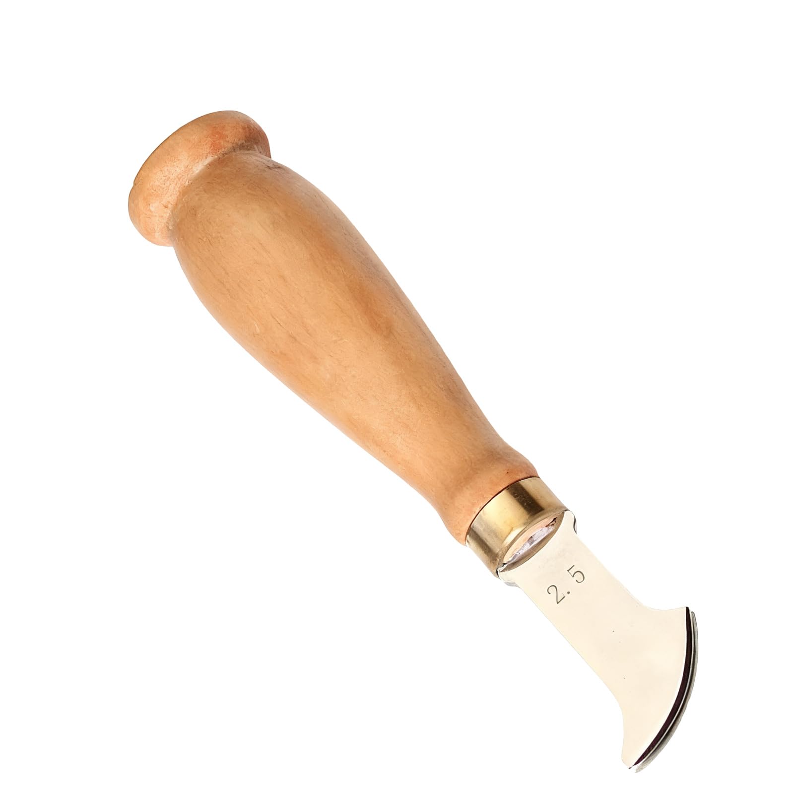 Xinsheinelry Stainless Steel Leather Creaser Tool Wood Handle Craft Grooving for Stitching Line Marking Leatherworking Wooden Handle