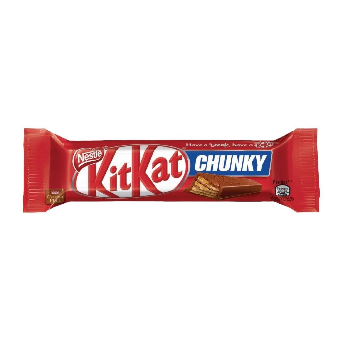 Nestlé Kitkat Chunky 24x40g, Chocolate, 960 gramRainforest AllianceRainforest AllianceRainforest AllianceRainforest Alliance