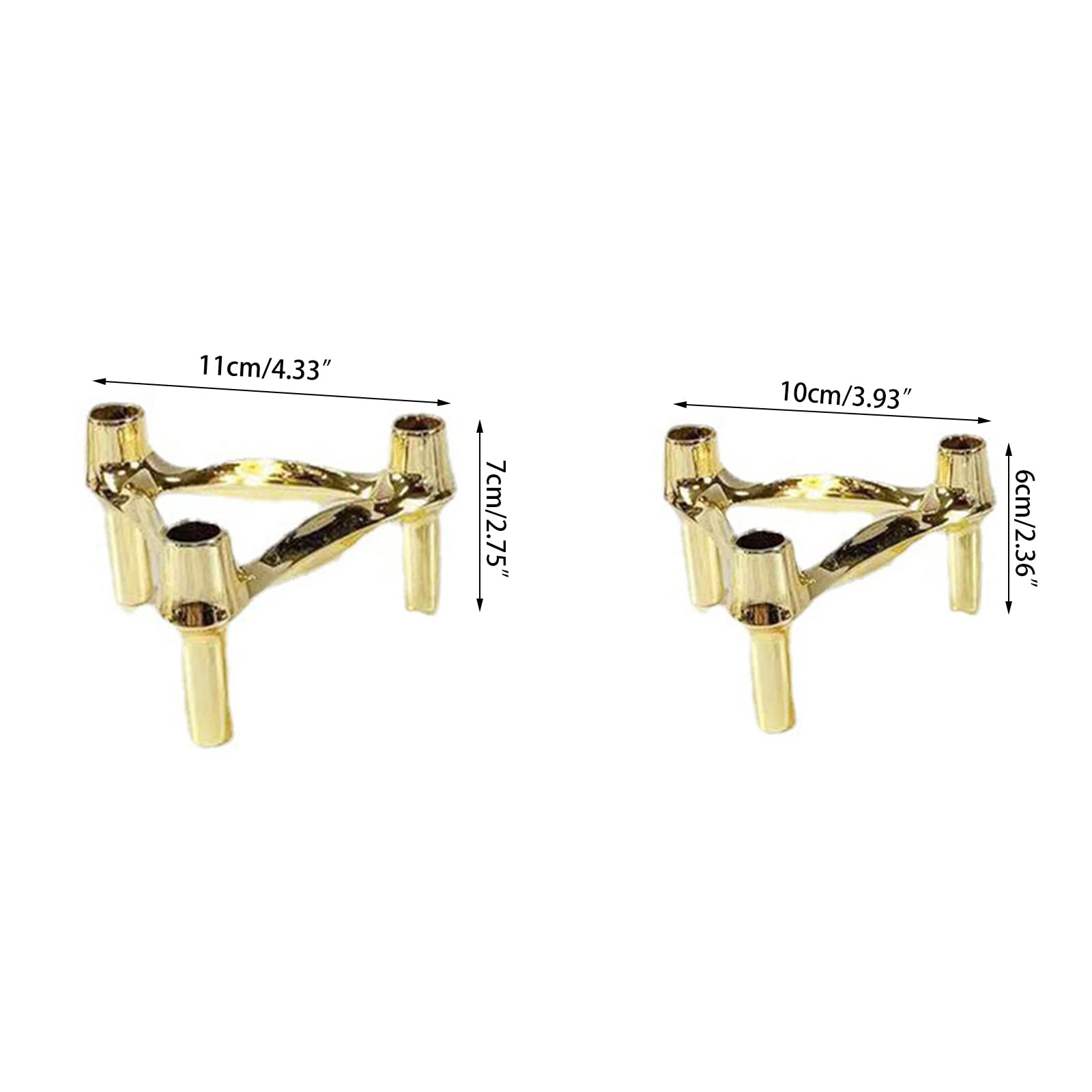 Norvo | Bougeoir Métal Moléculaire Moderne - Bougeoir Argent De Style