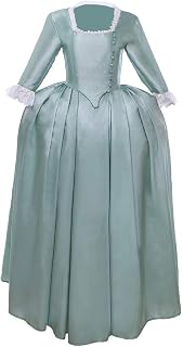 1791's lady Women's Elizabethan Dress Marie Antoinette Musical Hamilton Costume Vintage Dress
