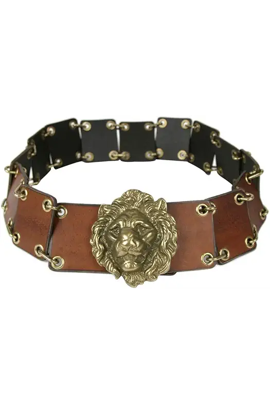 YVES SAINT LAURENT Men's Rustic Brown Leather Eyelet...