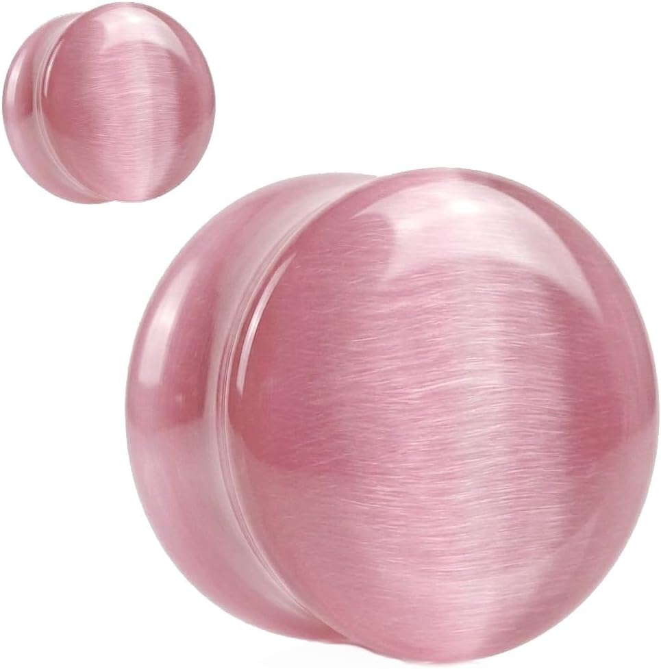 Cats Eye Glass Ear Gauges