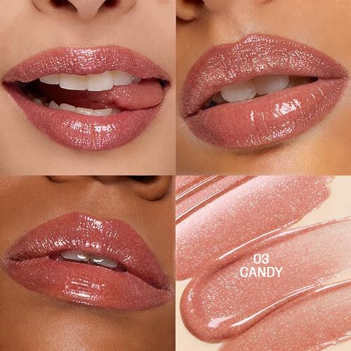 Image of Colors Queen Lip Luminizer Gloss | Non-Sticky & High Shine Glossy Finish | Gives Fuller Lip Effect & Extra Hydration | Long Lasting Lip Gloss for Women Enriched with Shea Butter (Candy, 9ml)