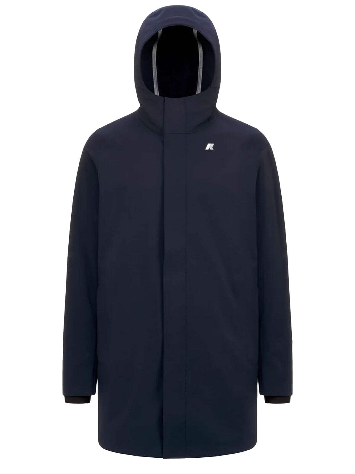 K-Way Giubbotto Lungo uomo, modello MARLYN BONDED realizzato in poliestere, dal Fit Regular, colore Blu