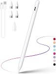 DRYMOKINI Stylus Pen for Android and i-OS, Stylists Pen for Touch Screens/i-Pad/Phones, Rechargeable Stylus Pencil for Apple/Android/Tablet, 16.5CM, Purple