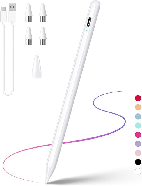 Stylus Pen, DRYMOKINI Stylist Compatible for iOS/Android Touchscreens/Phones, Rechargeable Stylus Pen with High Precise Tip, Stylus Pencil for Apple/Android/Sam-Sung Tablet
