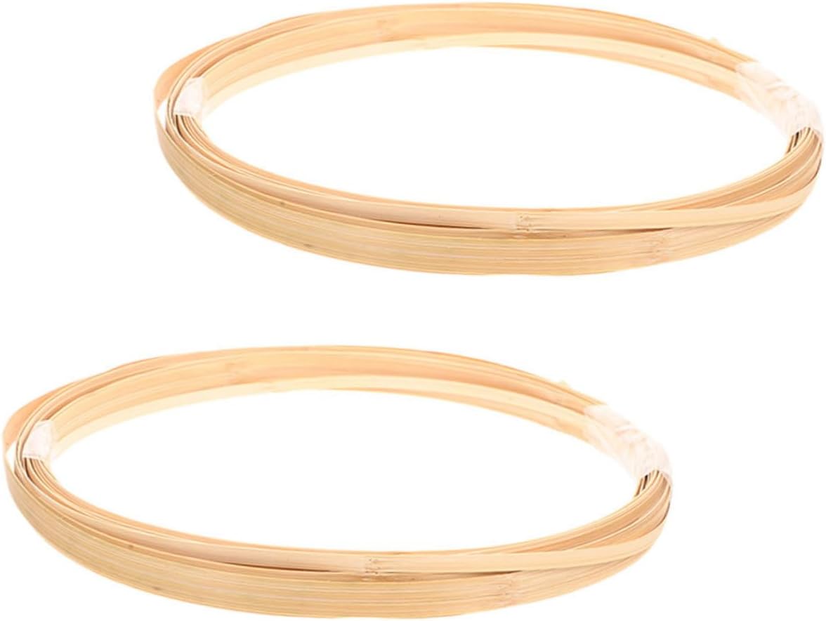 BEBEMOKO Handmade Strips for Basket Making Wide Reeds Wide Natural Color DIY Weaving Materials for Craft Projects and Decorative Basket Supplies Bundles Meters Total