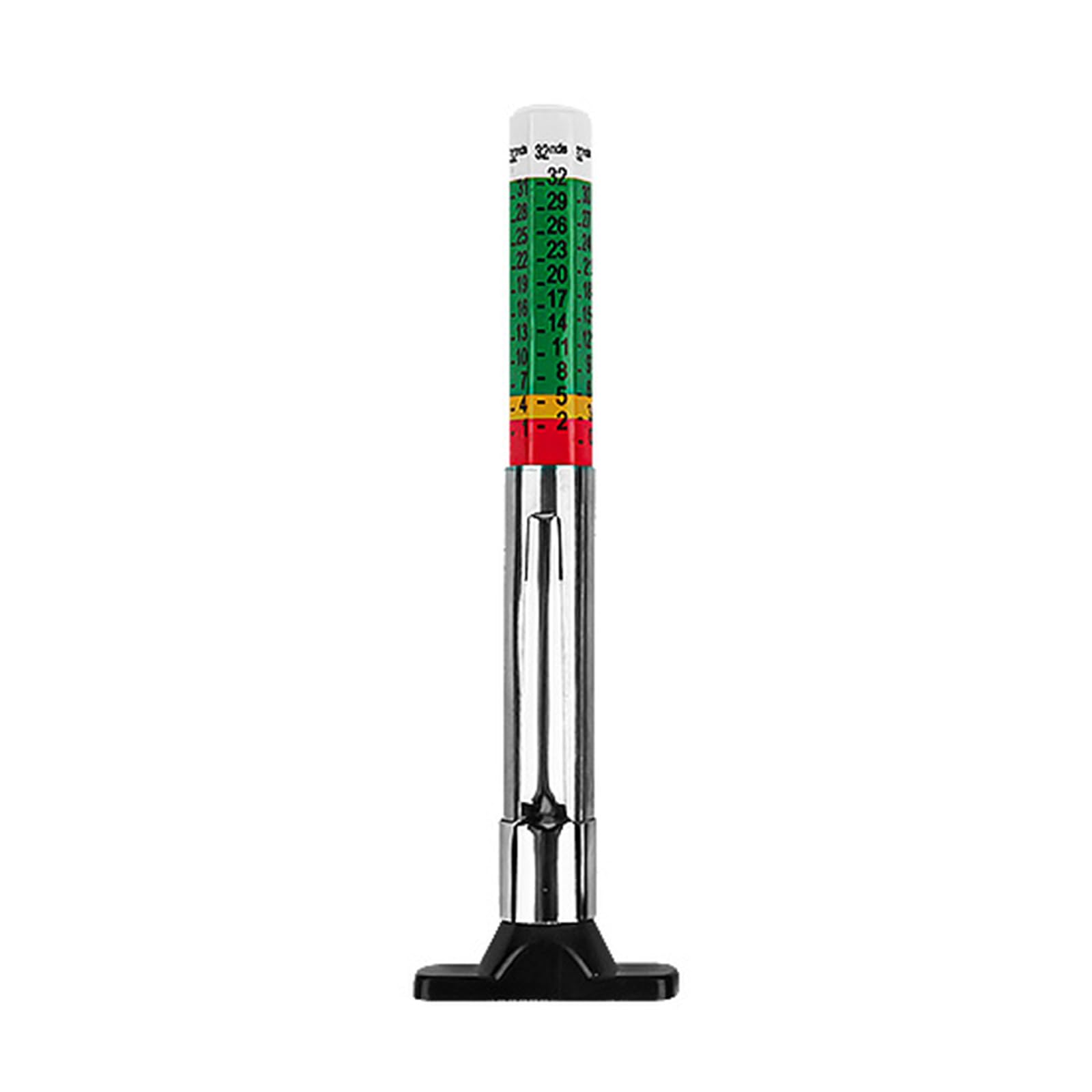 Car Tire Measuring Pen Automotive Tire Depth Gauge Professional Thread Depth Meter 0-32nds Measurement Tool Gauge