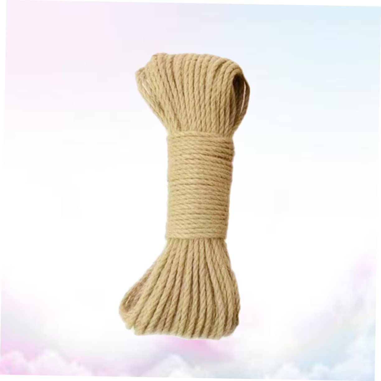 Uonlytech 30m Corde De Jute Naturelle Épaisse Résistante Loisirs Créatifs Emballage Cadeaux Jardinage Décoration