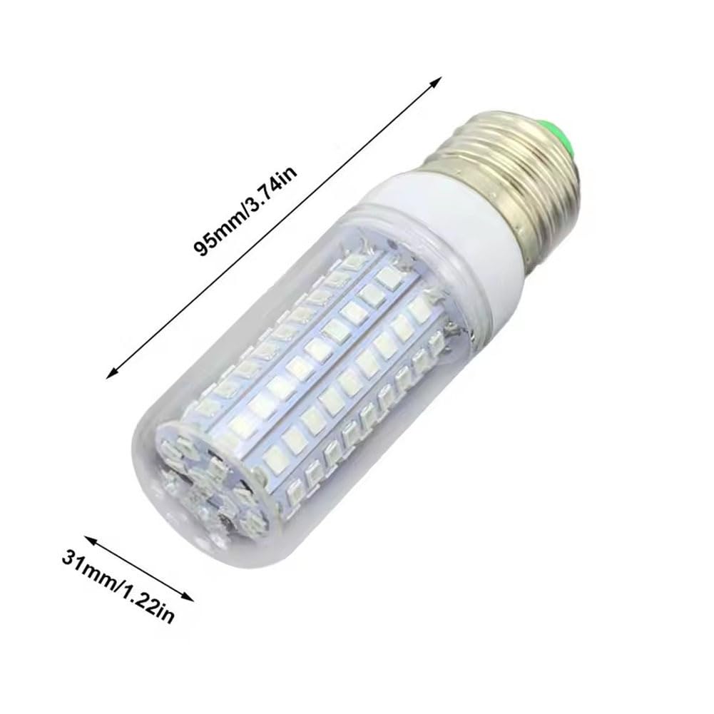 Generico Lampadina UVC da 10 W, Lampada germicida Disinfezione UV Lampade di sterilizzazione LED a Luce Ultravioletta Mais E27 110 V / 220 V per la casa dell'ufficio Scolastico,220v