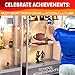 Acrylic Basketball Display Stand - Clear Football and Soccer Ball Holder for Display Case - Non-slip Design
