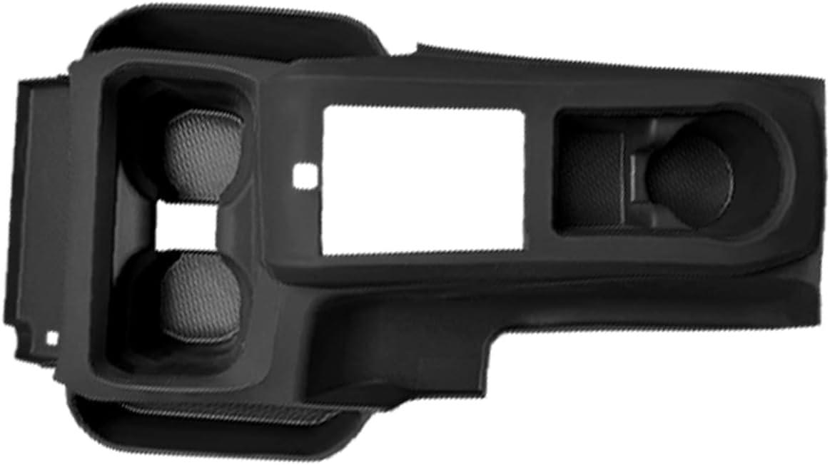 Silicone Compatible with Toyata Tacoma 2019 2020 2021 2022 2023 Car Cup Holder Coasters, Gear Shift Panel Trim Cover for Tacoma Protective Pad 2-in-1 Gear Shift Side Storage.(Black)