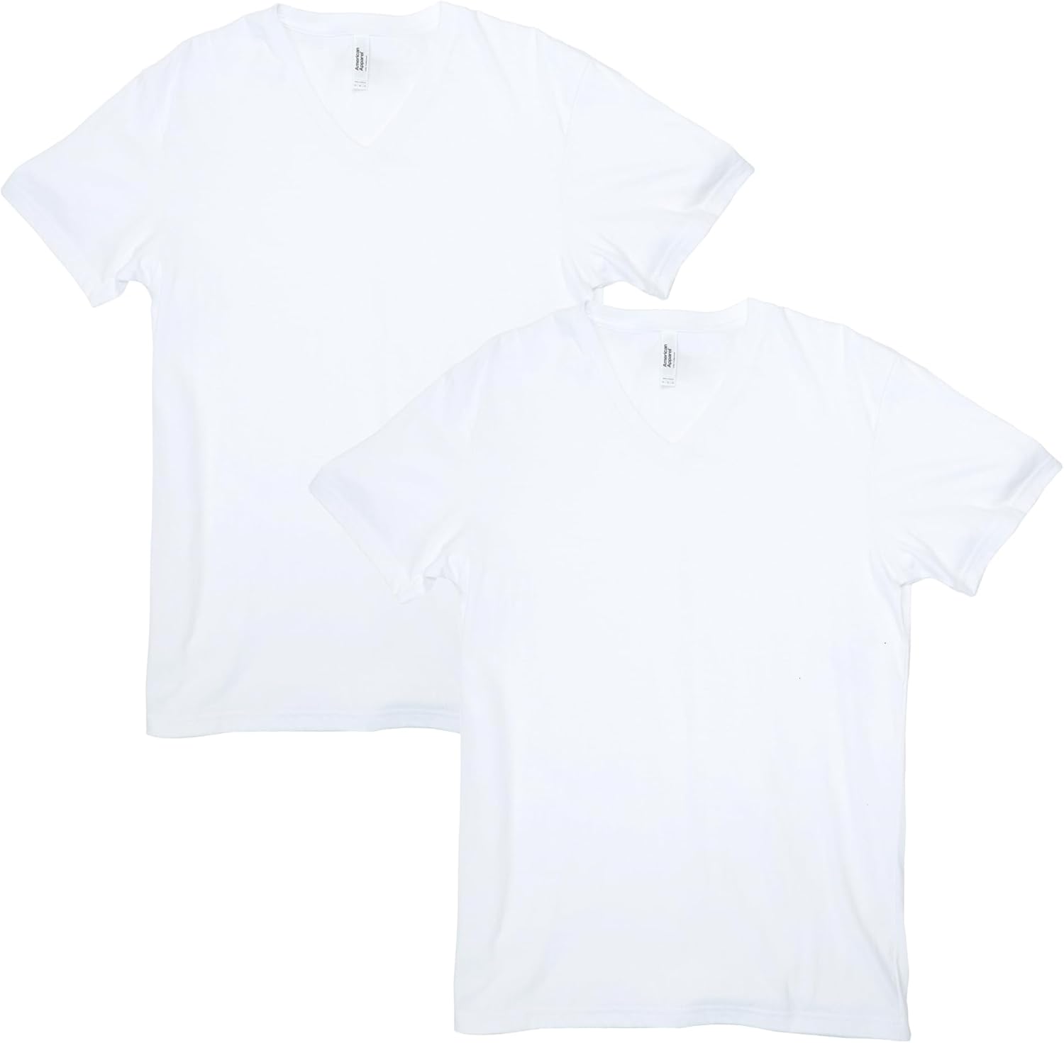 American Apparel Unisex-Adult CVC V-Neck T-Shirt, Style G2006cvc, 2-Pack