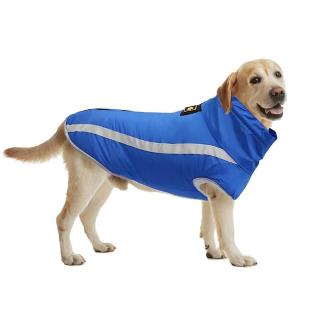 Foto 2 de 7 de FEimaX Abrigo para Perros de Invierno Chaqueta Impermeable Ropa a Prueba de Viento con Forro Polar y Orificio…