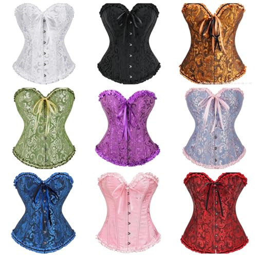 Corset gothique à imprimé floral pour soirées et fêtes - 2