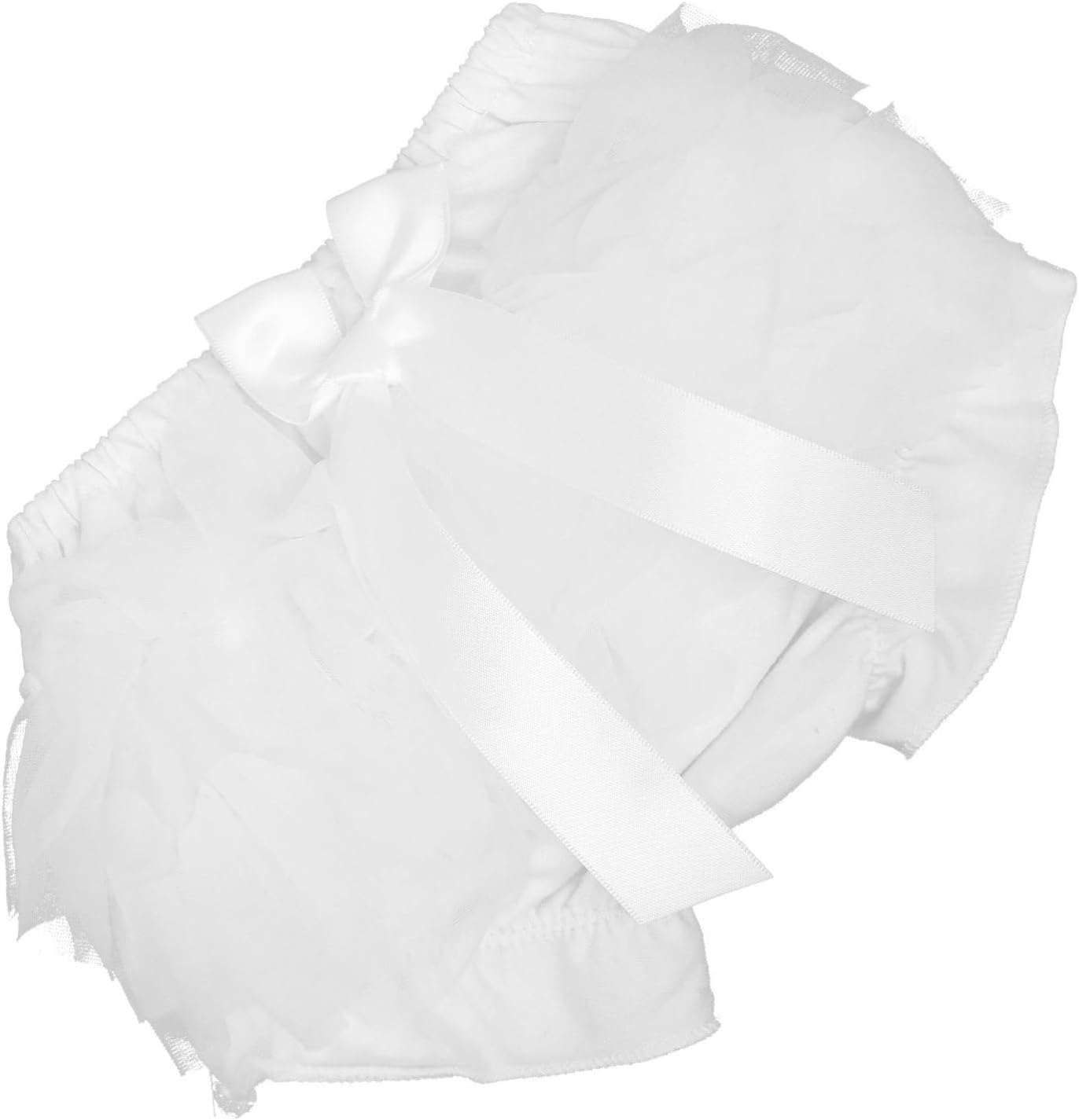 MAGICLULU Double-sided Mesh Shorts Breathable Diaper Bloomers Light Newborn Summer Bottoms White