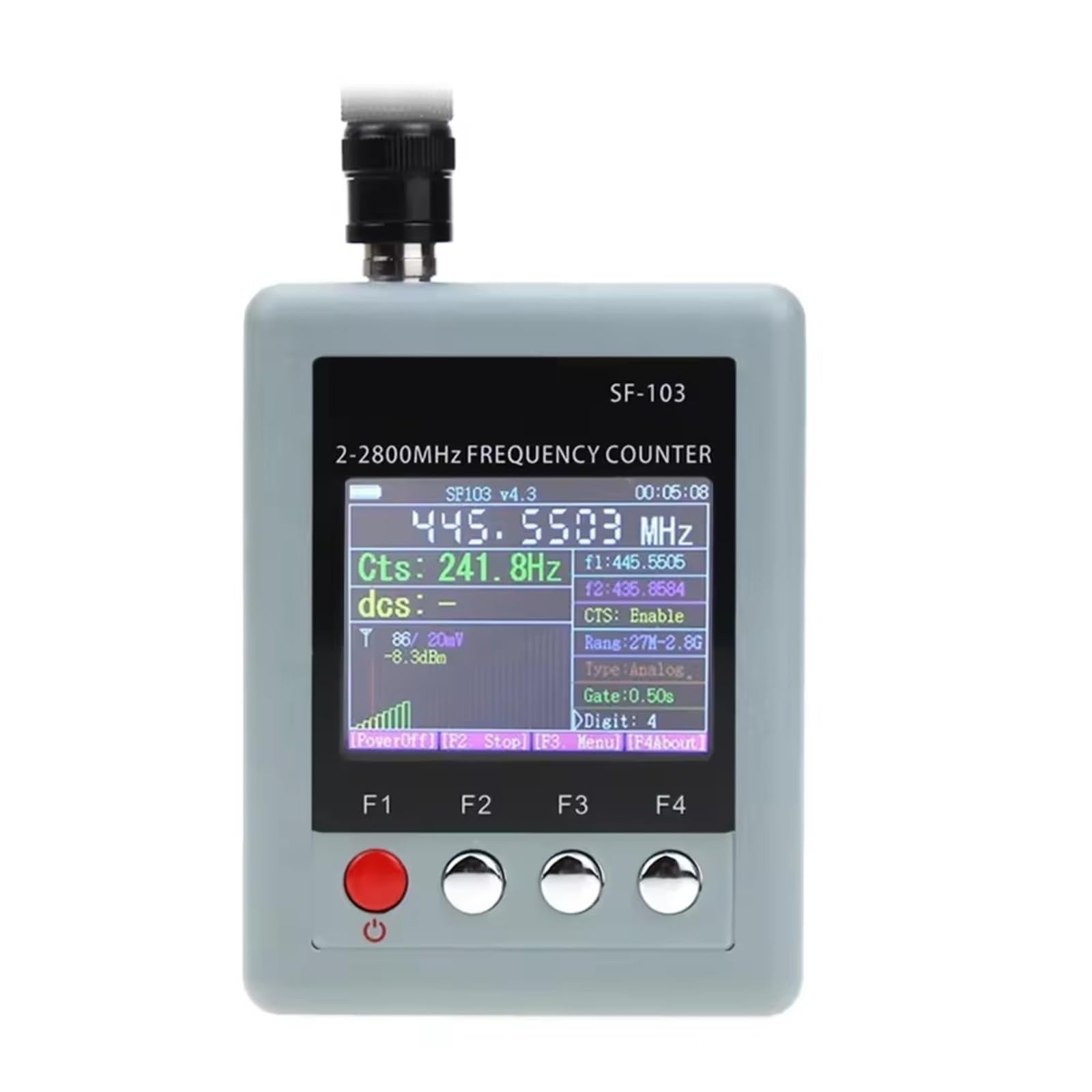 Frecuencímetro, SF-103 Medidor De Frecuencia Walkie Talkie 2MHz-2800MHz