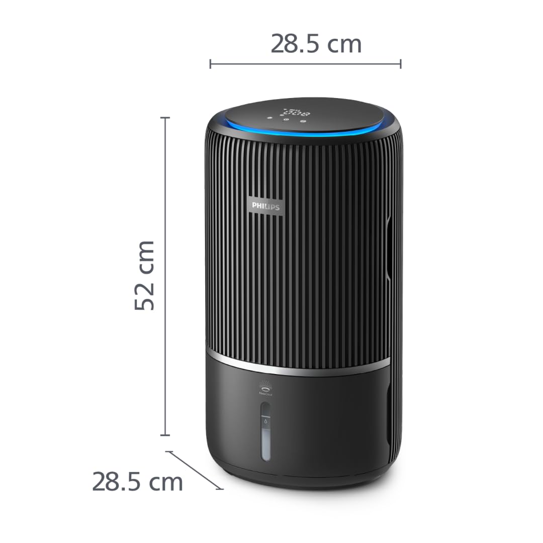 Philips Série 3400 Purificateur d'Air et Humidificateur 2 en 1, Filtre HEPA NanoProtect + Filtre à Charbon Actif, Humidification Hygiénique, CADR 300 m³/h, Taux d'Humidification 650 ml/h (AC3421/13)